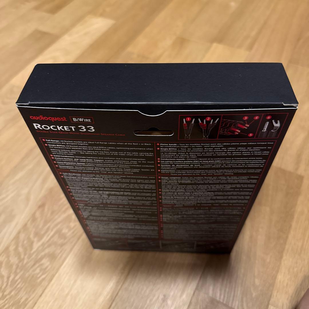 オーディオクエストRocket33.2 スピーカーケーブル【新品未開封】