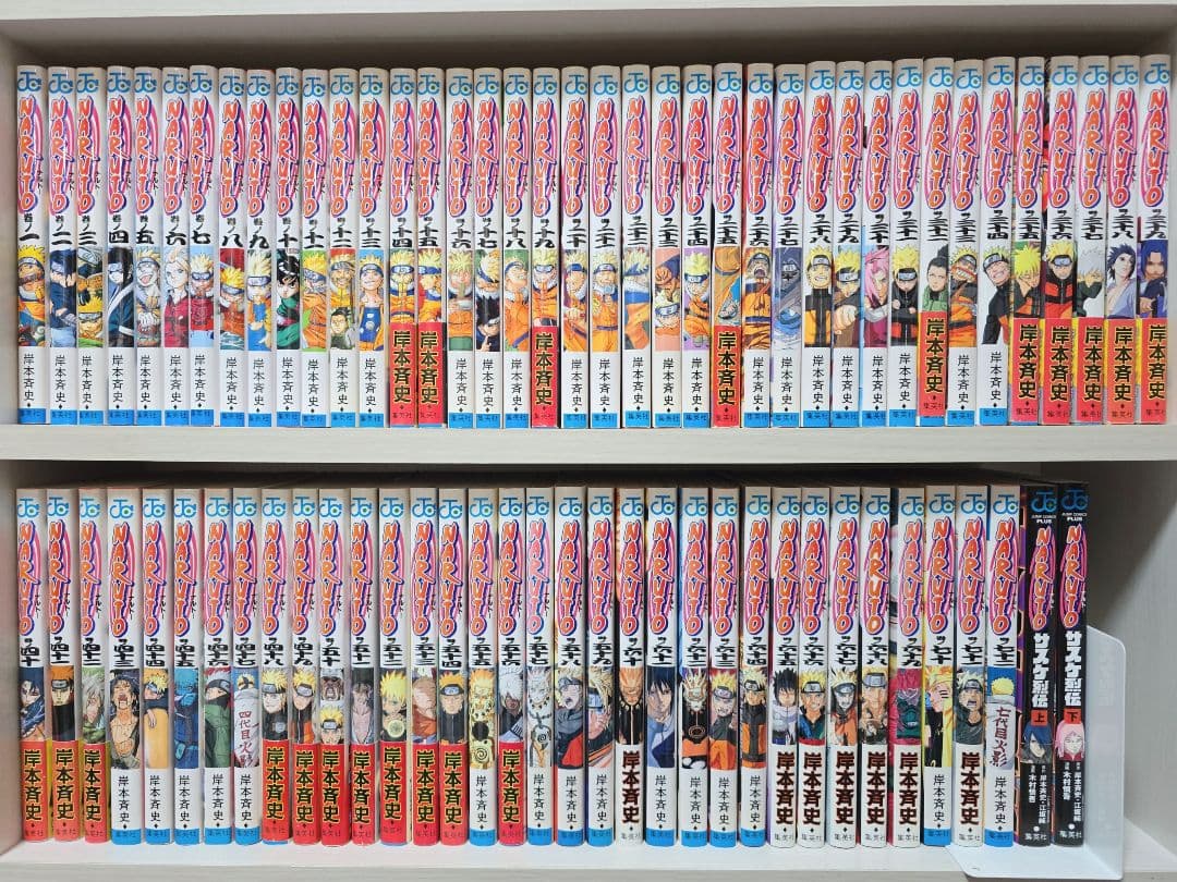 NARUTO 全72巻[完]+関連本2冊/全巻簡易クリーニング済み/N02