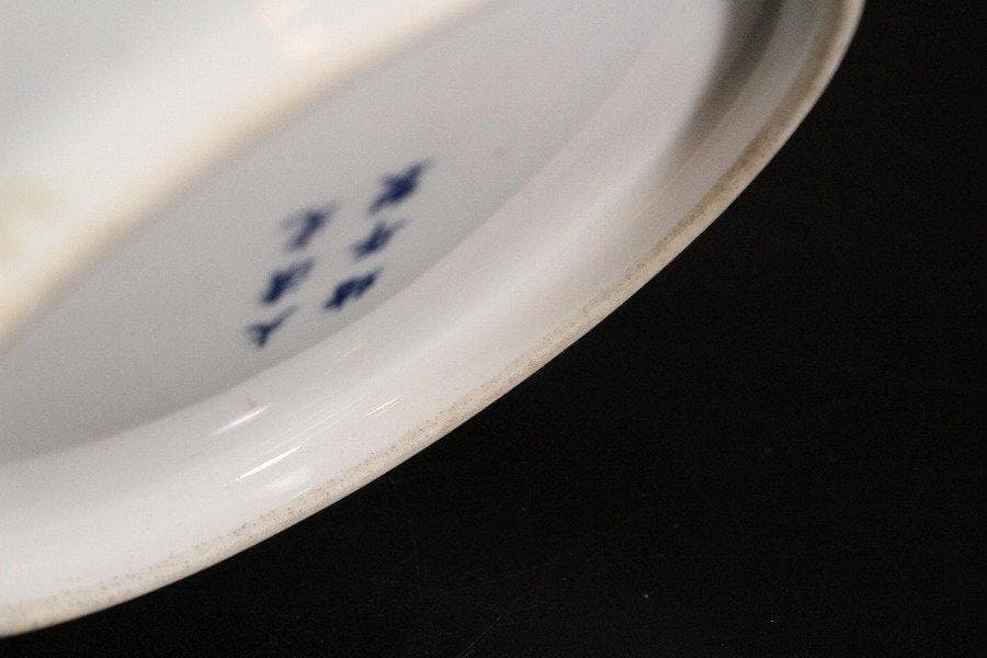 中国美術 色絵 魚紋 盤 φ18cm 光緒年製款 旧家蔵出