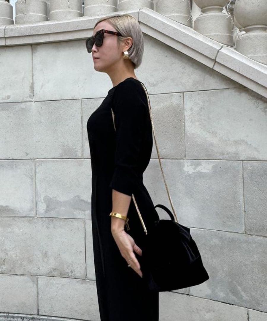 【（╹◡╹） 様】JENNE ベロア　バッグ　ブラック