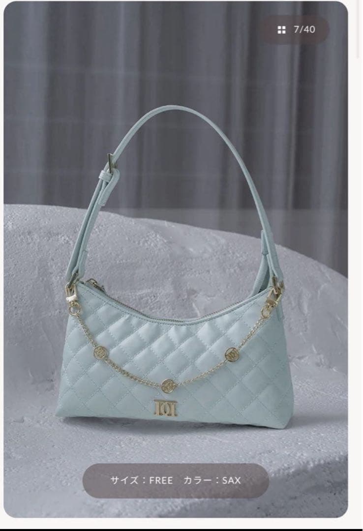 【新品未使用&当日発送】Darich キルティングチェーンハンドミニバッグ