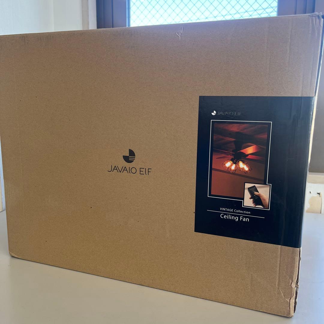 JAVALO ELF シーリングファン JE-CF001V 2024年 ブラック