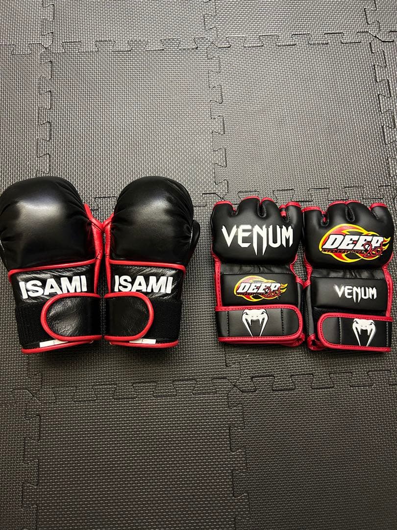 オープンフィンガーグローブパウンドグローブdeep試合用グローブセット