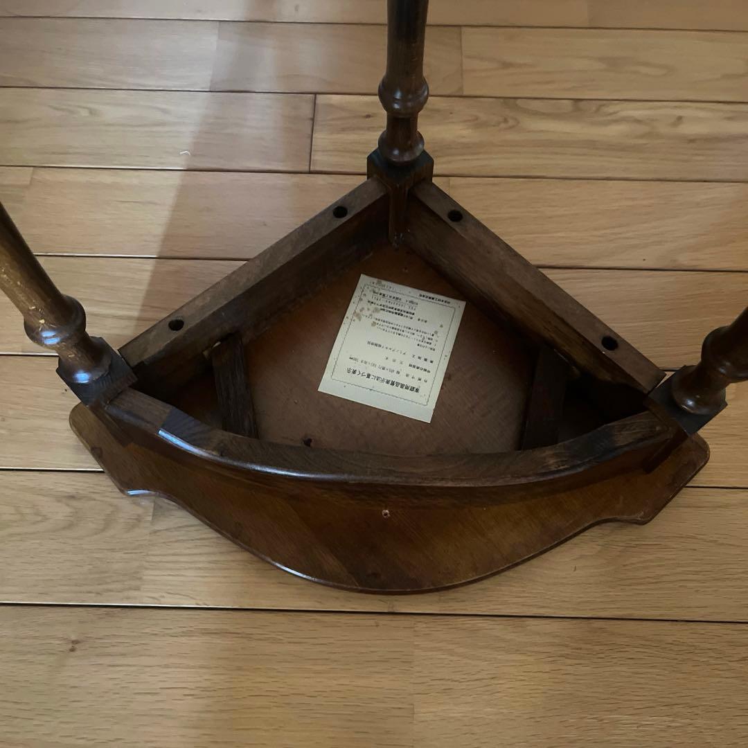 カリモクkarimoku コロニアル　コーナーテーブル コーナーラック 花台