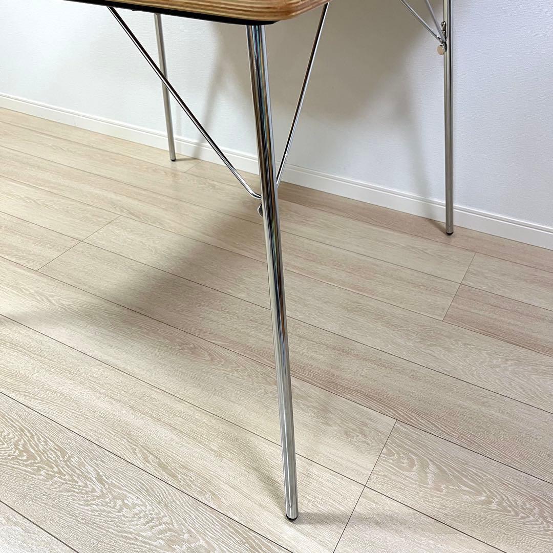 (つ26)イームズ 折りたたみ式 ダイニングテーブル DTM-2 正方形