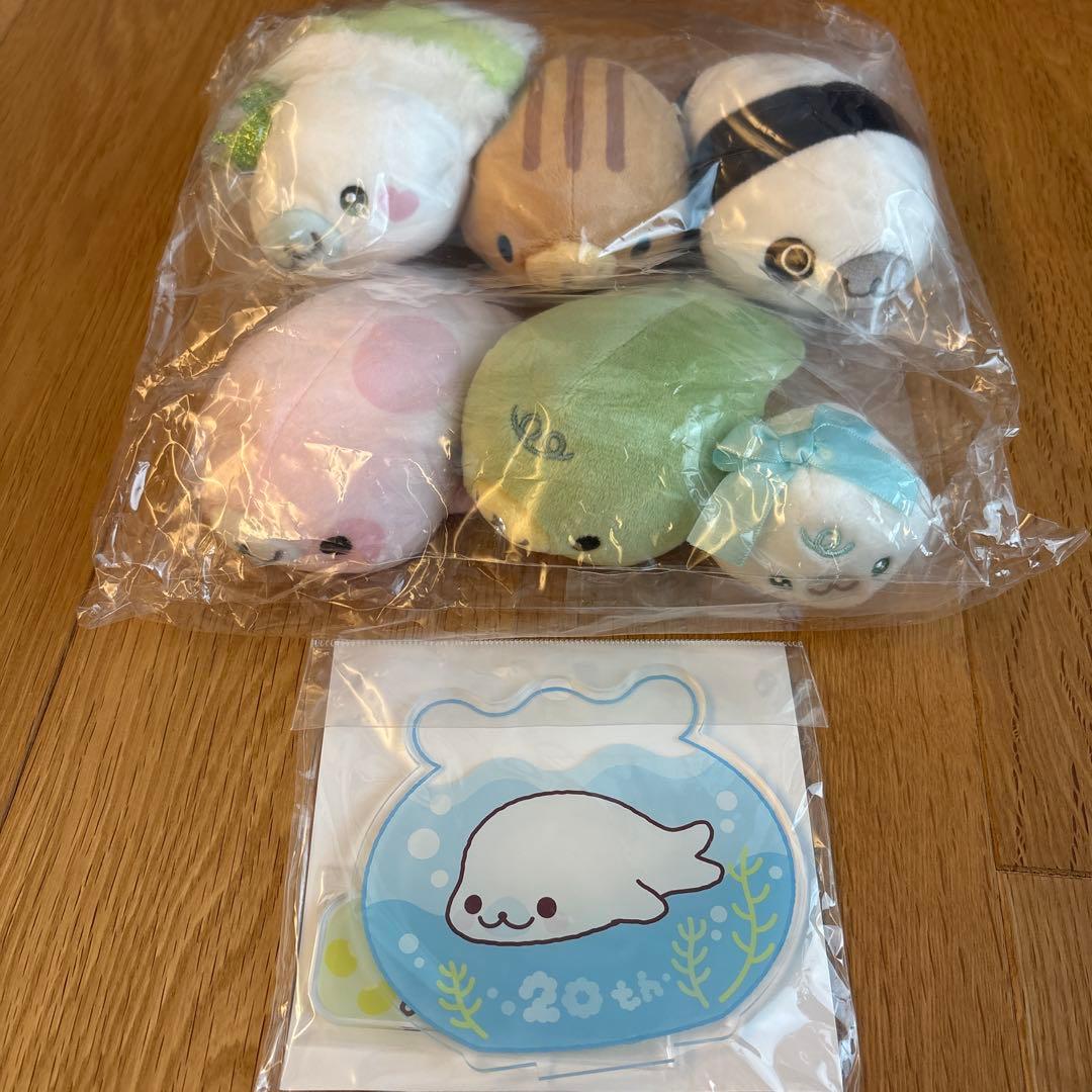 まめゴマ 受注 20周年 スペシャルぬいぐるみ しろ しま ぱんだ ベビー レア