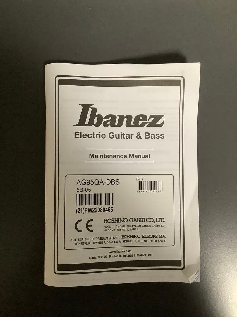 Ibanez アイバニーズフルアコAG95QA-DBS