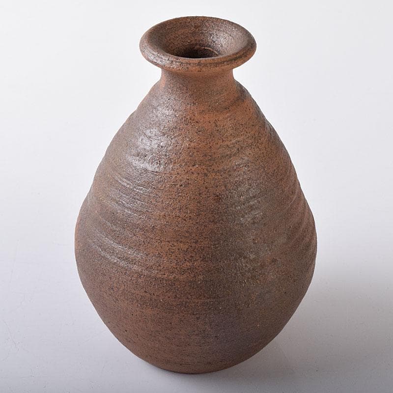 備前焼　人間国宝　山本陶秀作　徳利　共箱　C　R8408