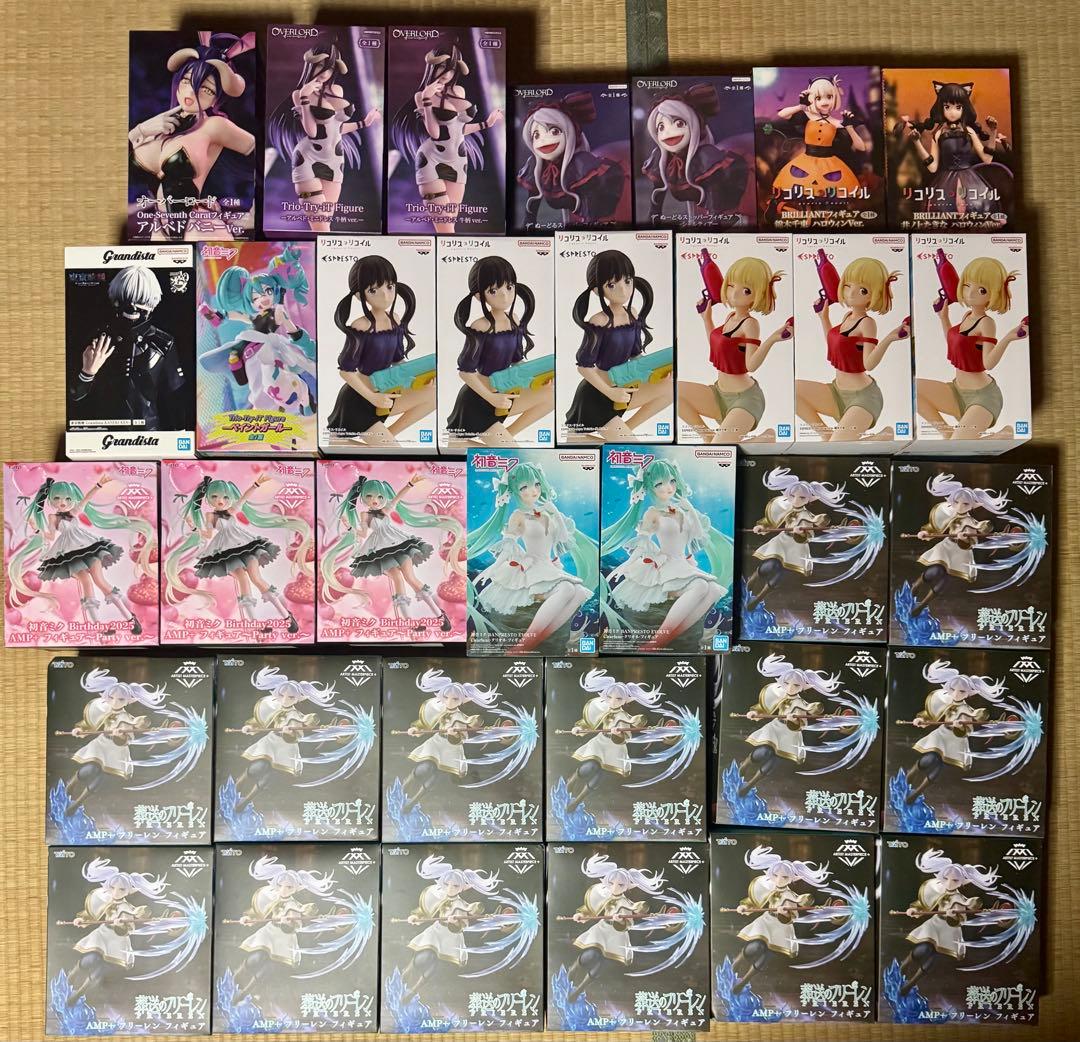 34点フィギュアセット フリーレン リコリス　オーバーロード 初音ミク 東京喰種