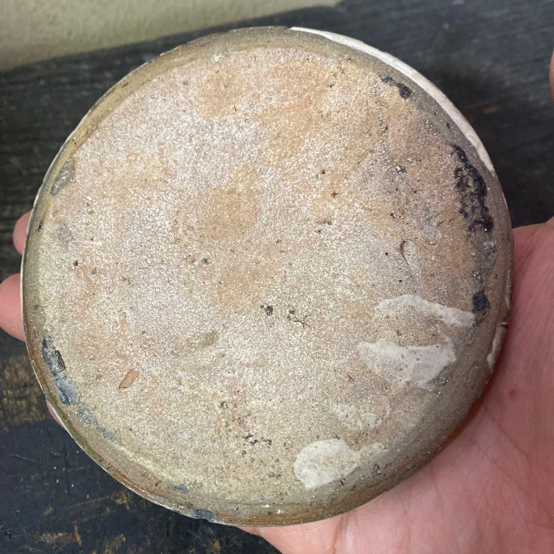 白丹波花文水指16cm19cm