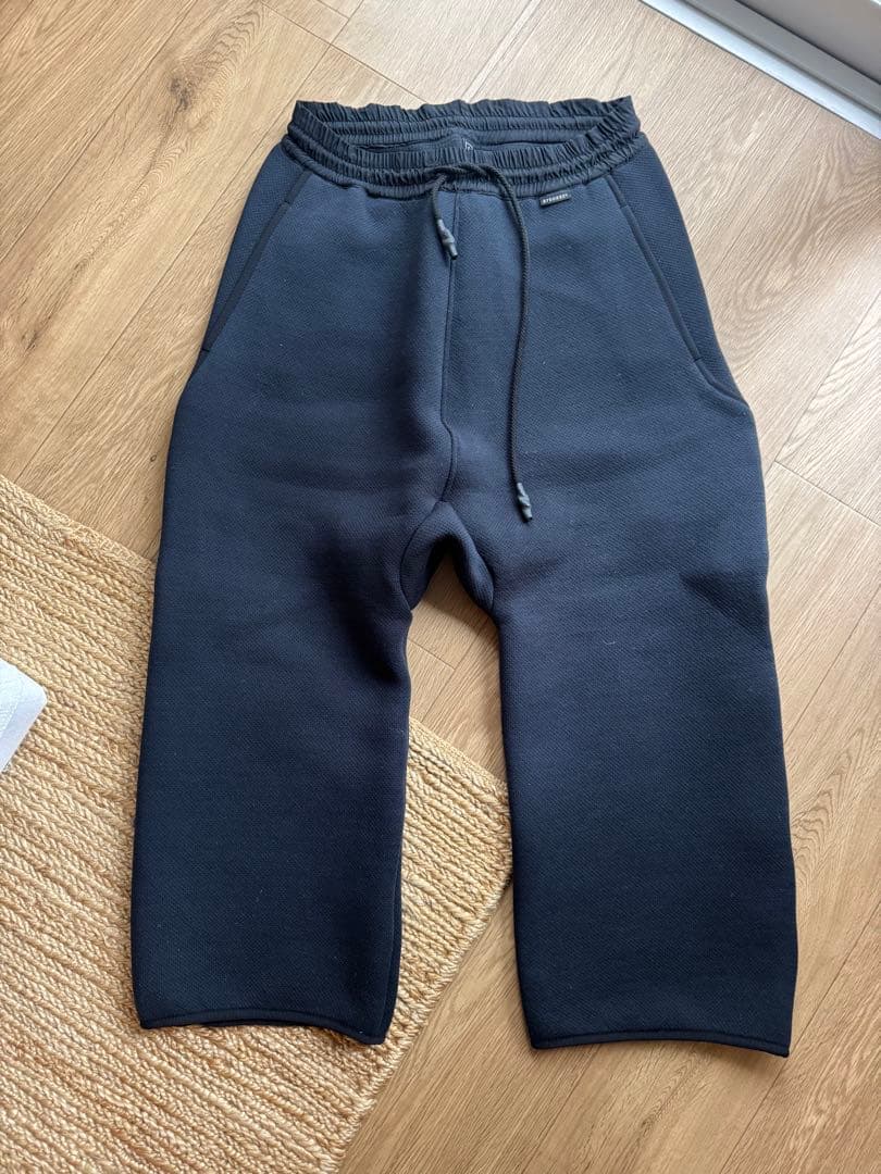 BYBORRE ニットボンディングパンツ Navy/Black (S)