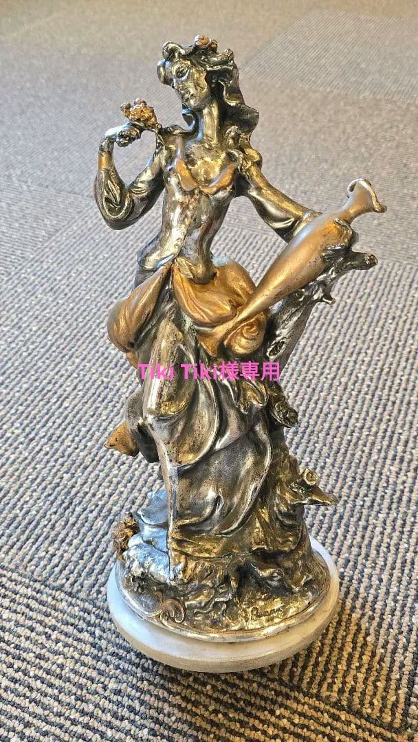 女性像　銀色　900刻印　2780g　　アンティーク