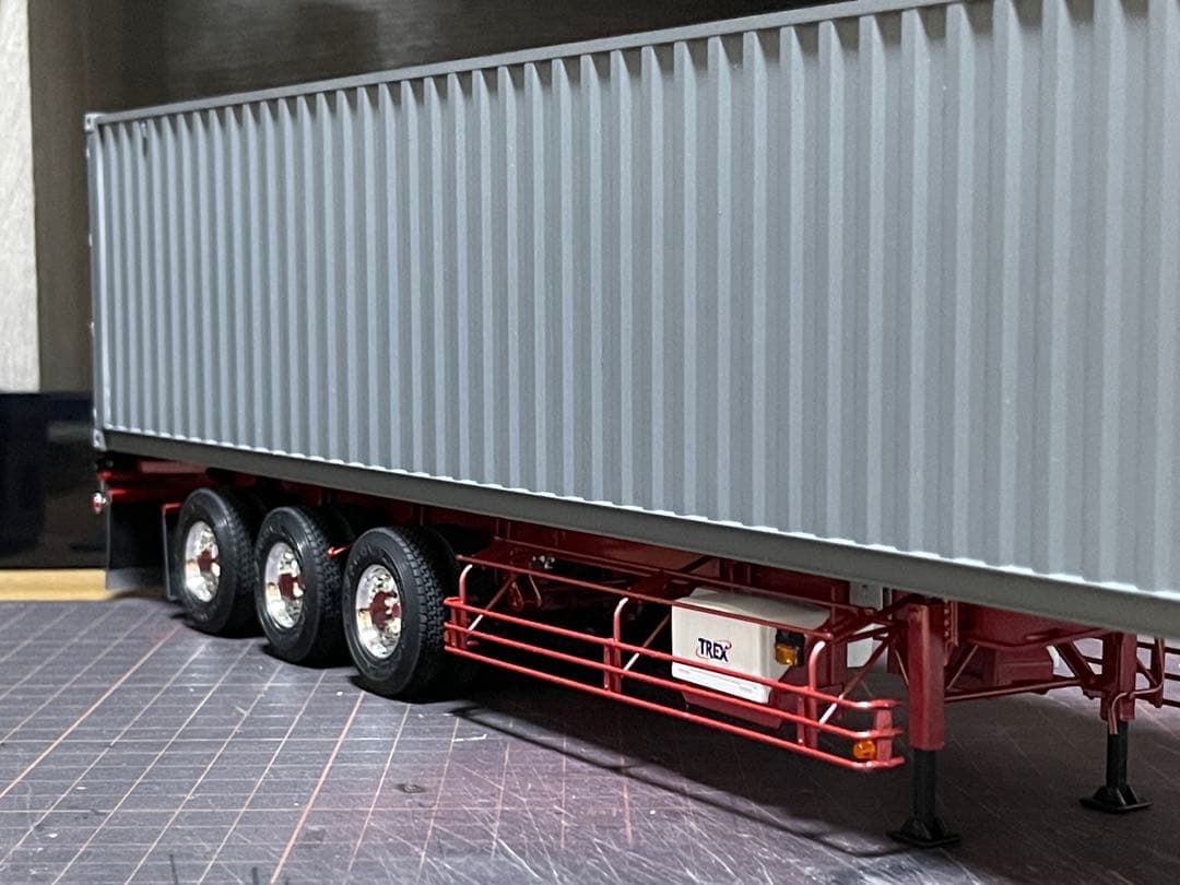 デコトラ‼️1/32 アオシマ製★3軸トレーラー★完成品★