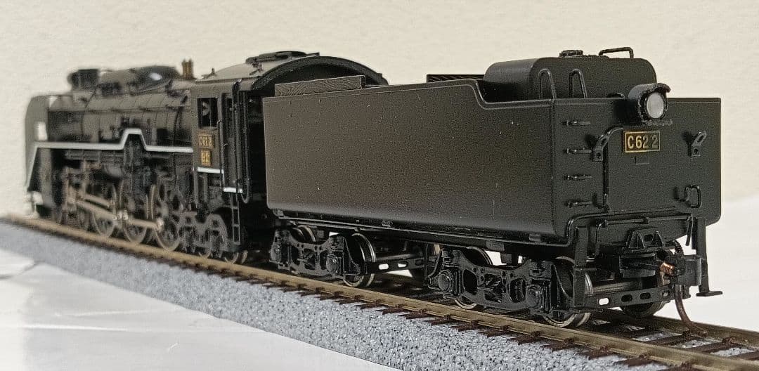 HOゲージ 天賞堂 Ｃ622号機蒸気機関車、モーター交換、メンテナンス済
