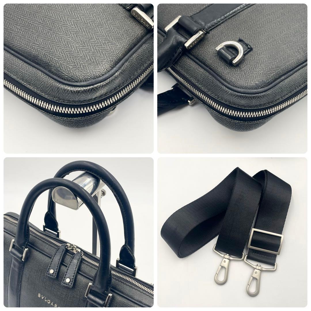 ブルガリ ウィークエンド ブリーフケース 2way ビジネスバッグA4可 PVC