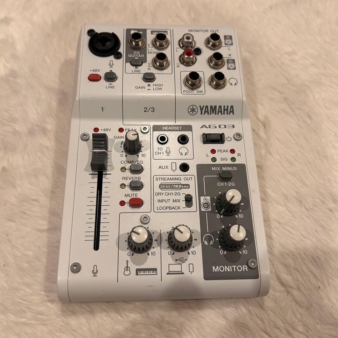 YAMAHA AG03 mk2 オーディオミキサー　初心者セット　配信にBGM