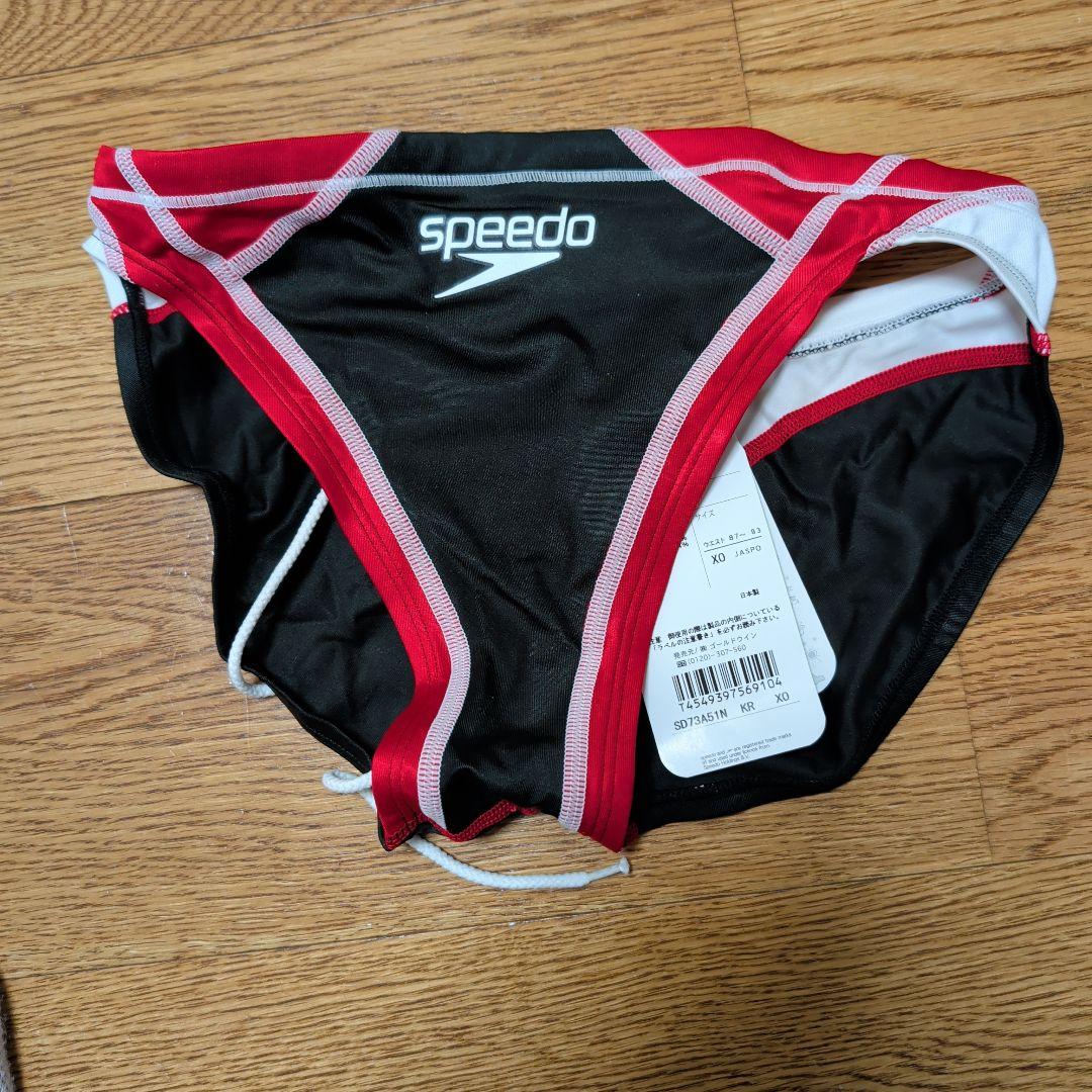 speedo 競泳水着 ブラック/レッド