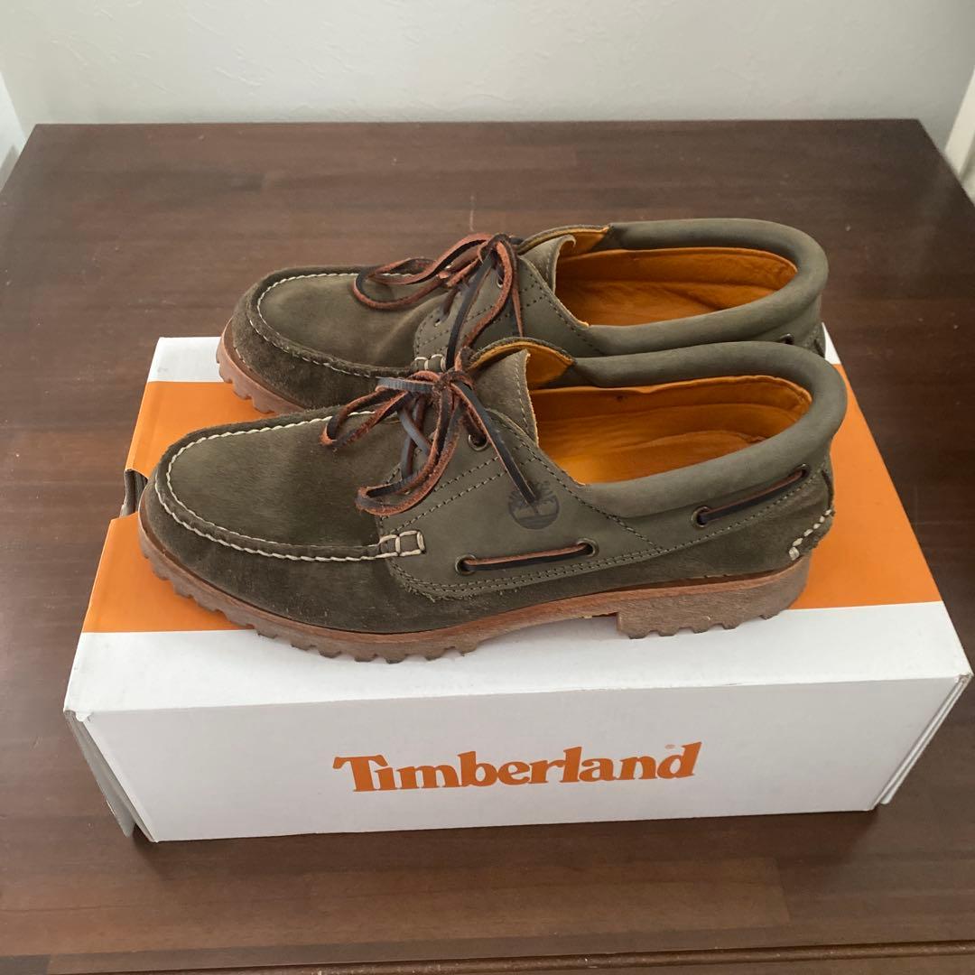 Timberland オリーブグリーン モカシン