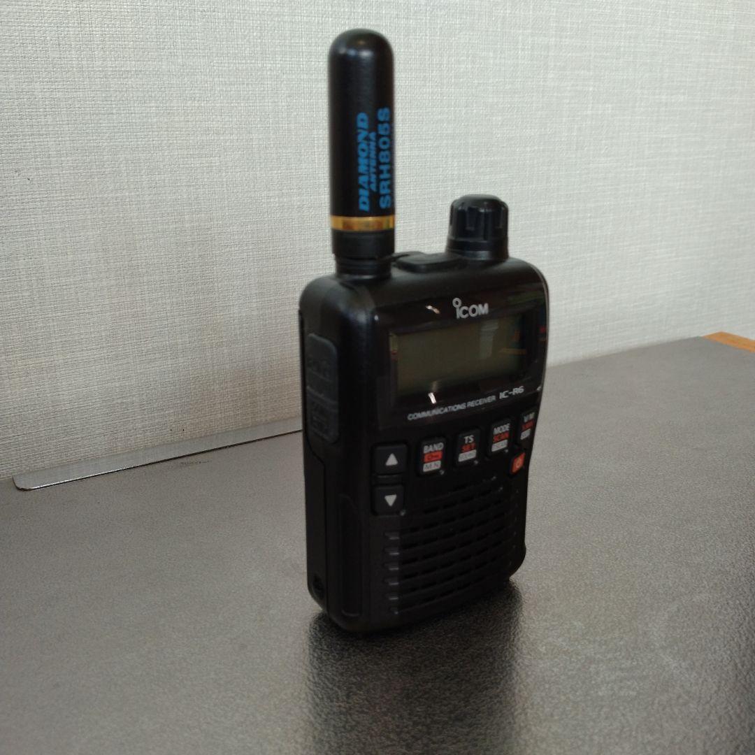 ICOM IC-R6 受信機 DIAMOND SRH805S アンテナ