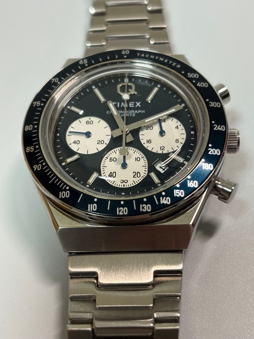 【美品】TIMEX QGents レトロクロノグラフクォーツ TW2W51600