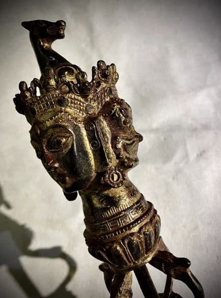 銅器 仏教 明王金剛杵 法器古美術 コレクション品 銅製 工芸品 彫刻装飾品置物