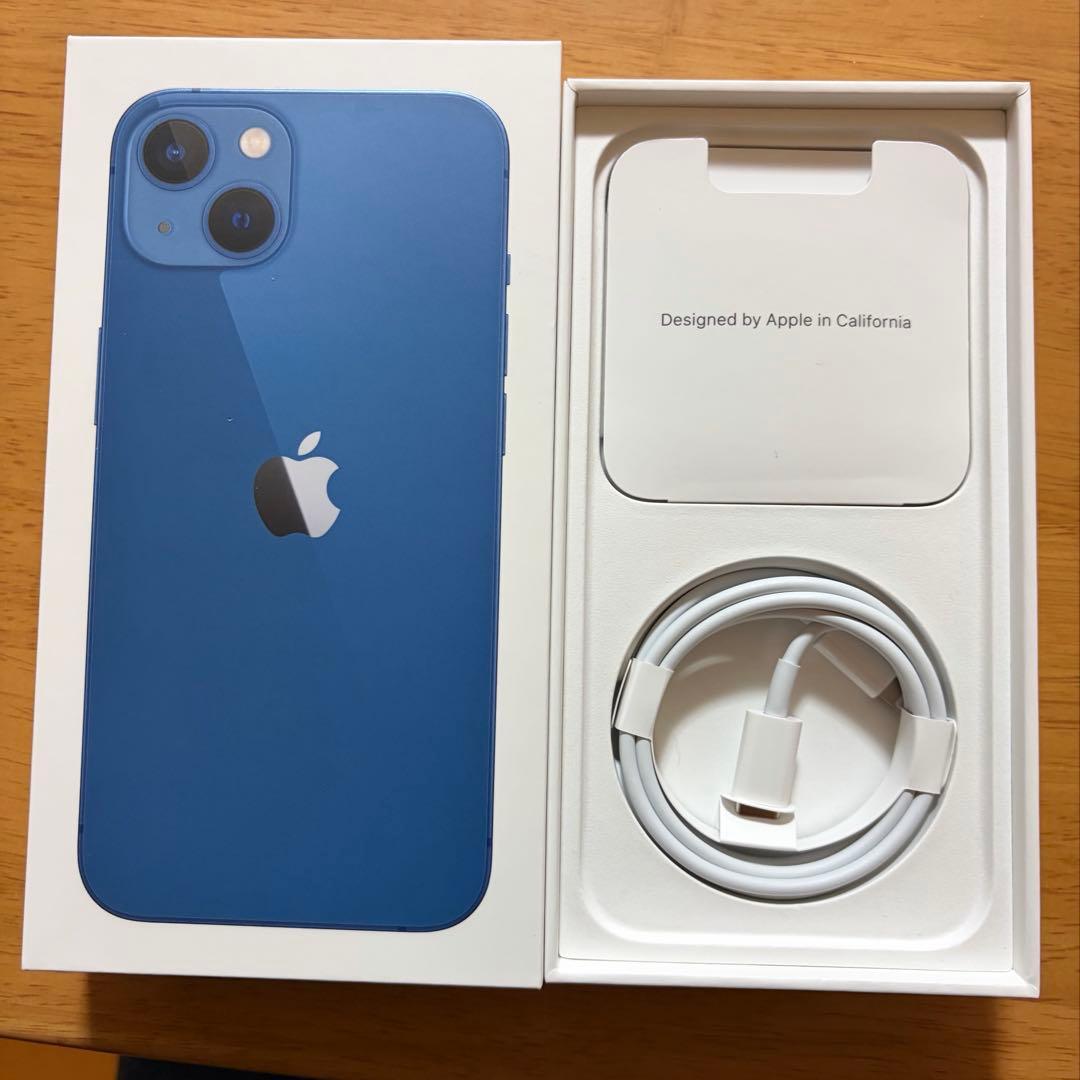 Apple iPhone 13 256GB 充電コード、SIMピン、箱付き