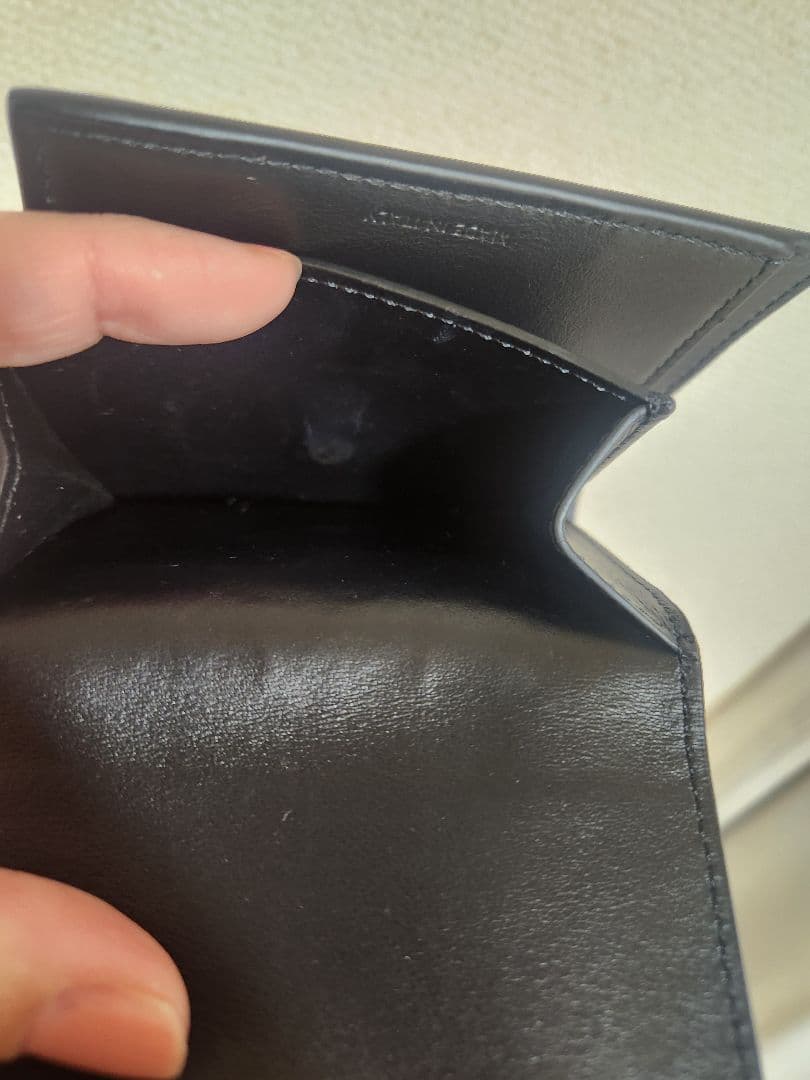 CELINE　トリオンフ　三つ折り財布 ブラック