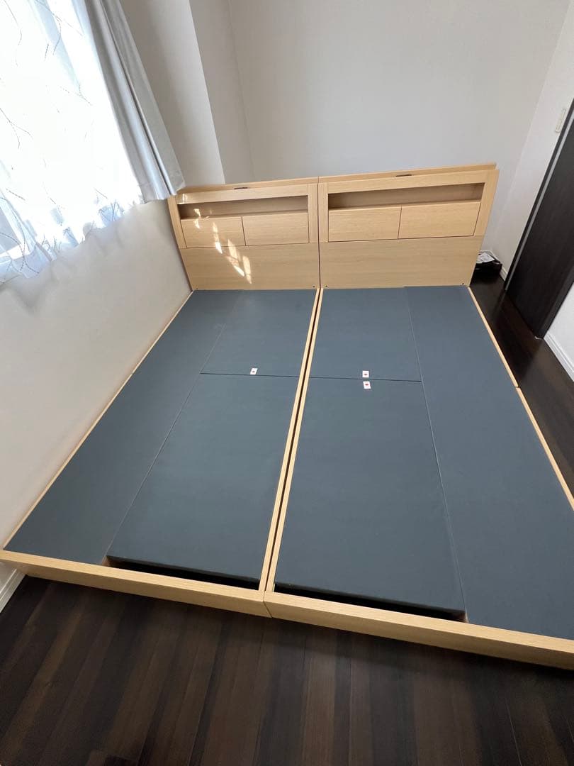 ニトリ　シングルベッドフレーム 引き出し収納付き 2つセット　引き取り限定