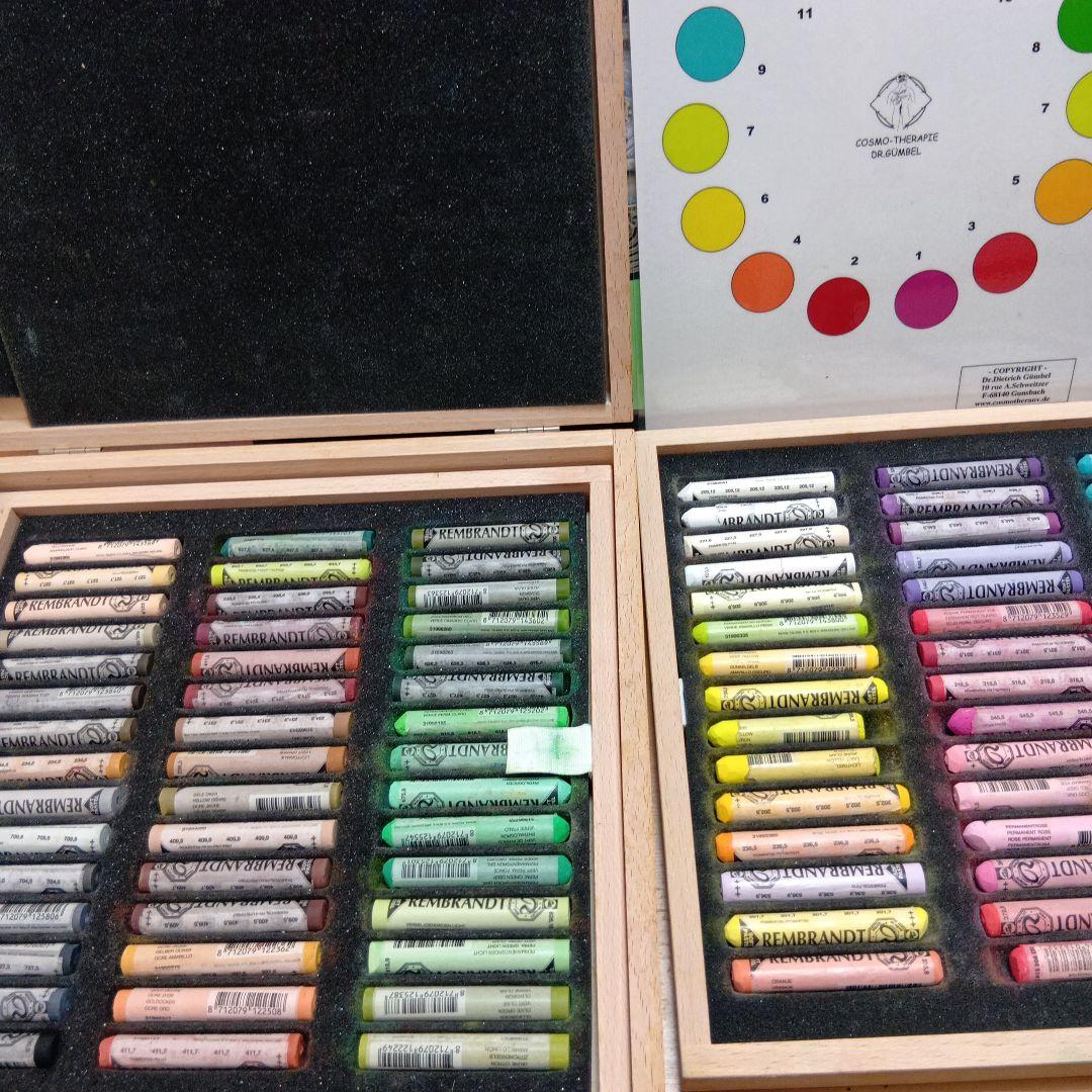 レンブラント　ソフトパステル　９０本　木箱　ロイヤルターレンス社