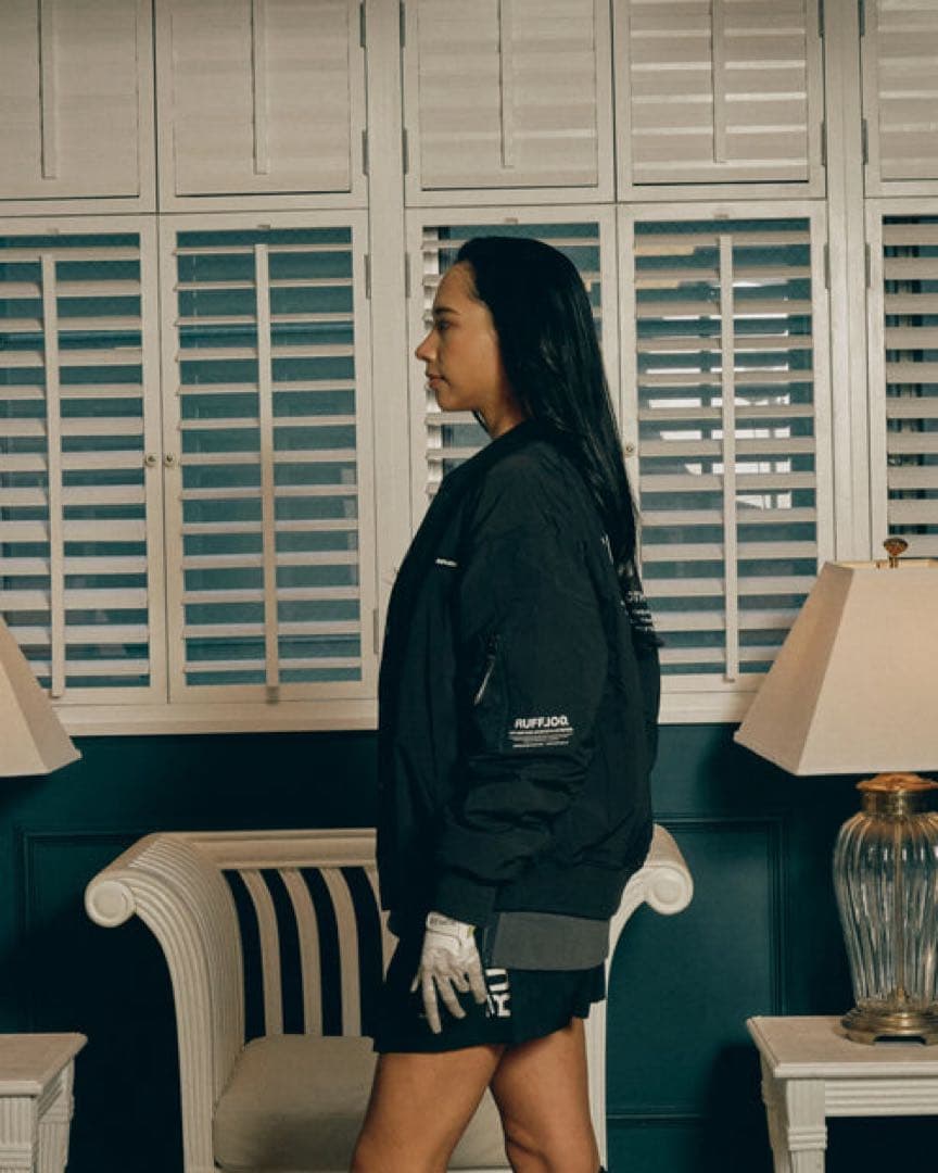 ラフログ　ラフロッグ　軽量パファースタジアムジャケット　S カーキ