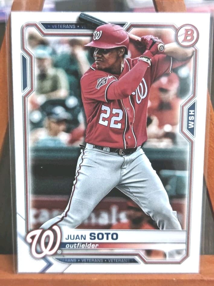 フアン・ソトTopps Bowman 2021カード ワシントン・ナショナルズ