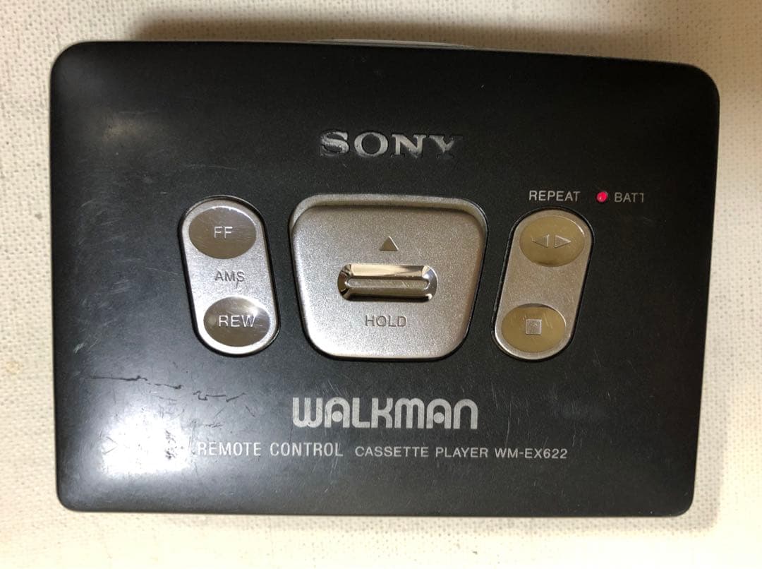 動作音クール！WM-EX622 SONYカセットウォークマン可動品Sブラック