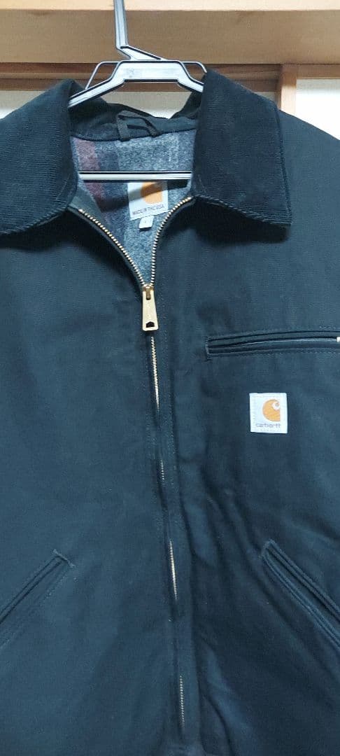 Carhartt 黒ジャケット アメリカ製値下げ可