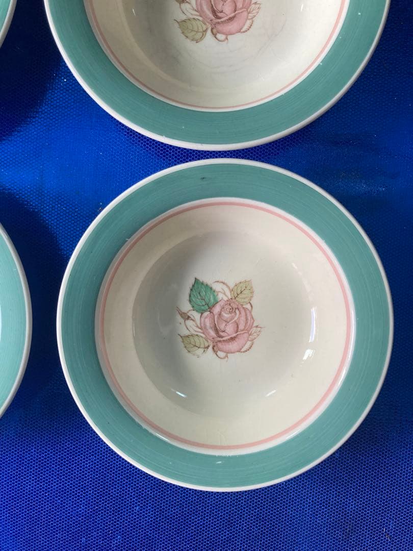 Susie Cooper スージークーパー　パトリシアローズ　グリーン　スープ皿