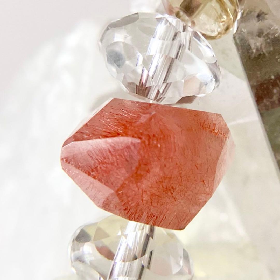 天然石★ブレスレット ストロベリークォーツ ♪ 371