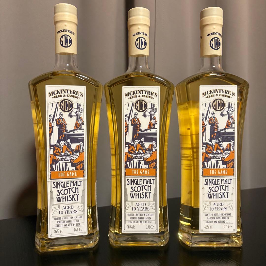 マッキンタイアーズ10年 3本セット シングルモルトスコッチウイスキー