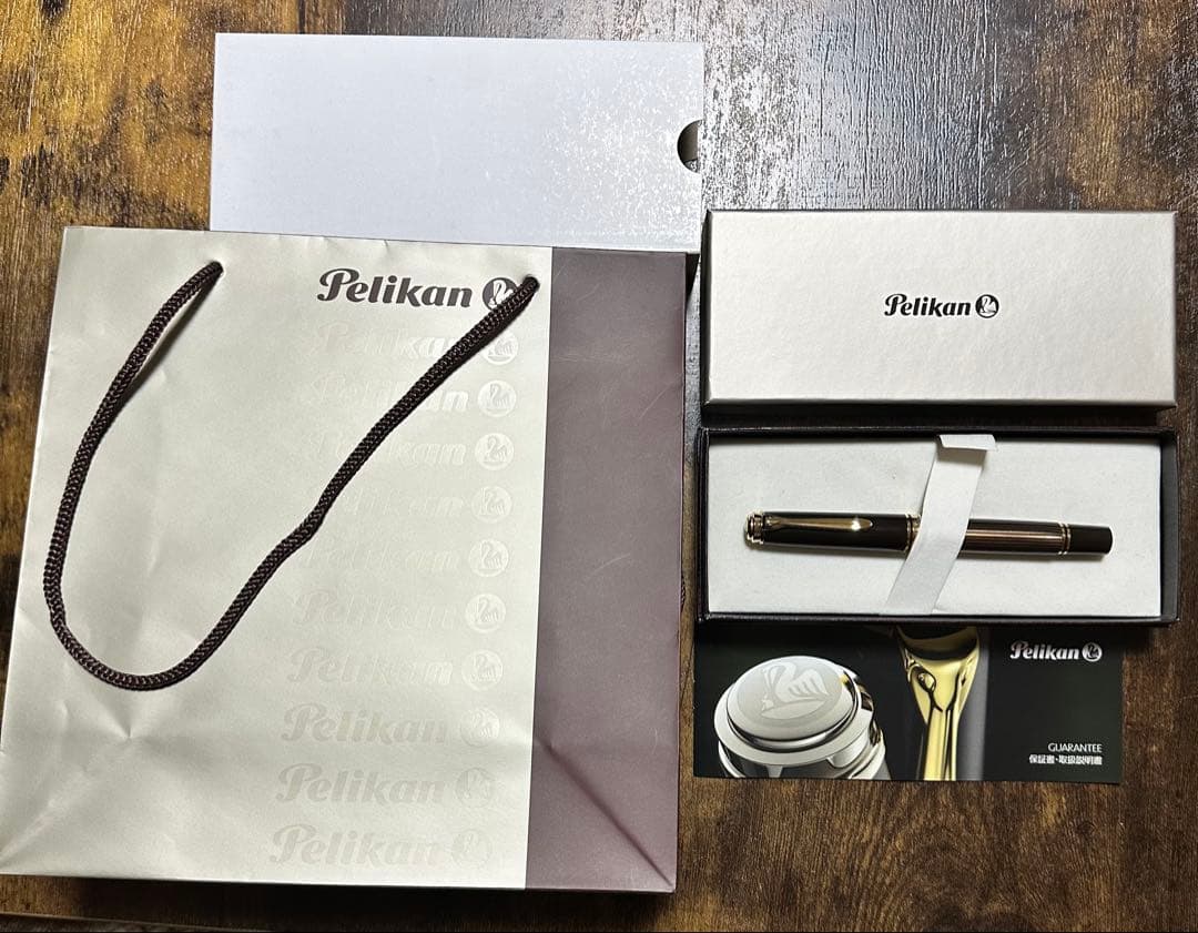 新品 ペリカン スーベレーン m800 茶縞 Fニブ