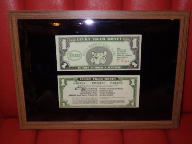 60’S★Esso★壁掛け★2★ビンテージ★エッソタイガー★ポスター★オイル