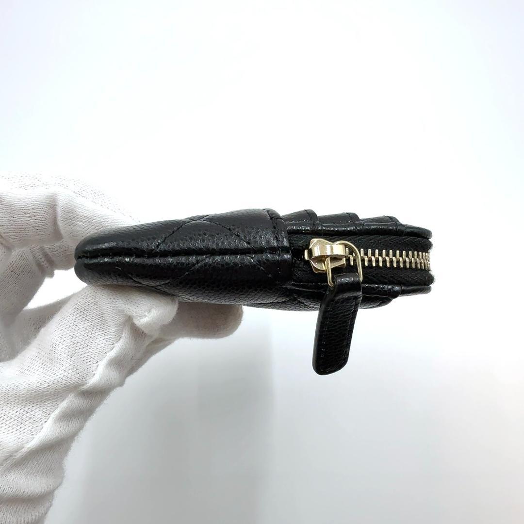 ◇シャネル◇キャビアスキン/マトラッセ/コンパクトウォレット/ケース/財布