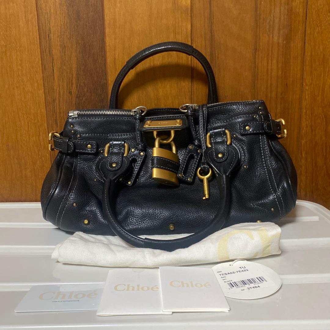 Chloe パディントン　黒　クロエ　サビあり　付属品あり