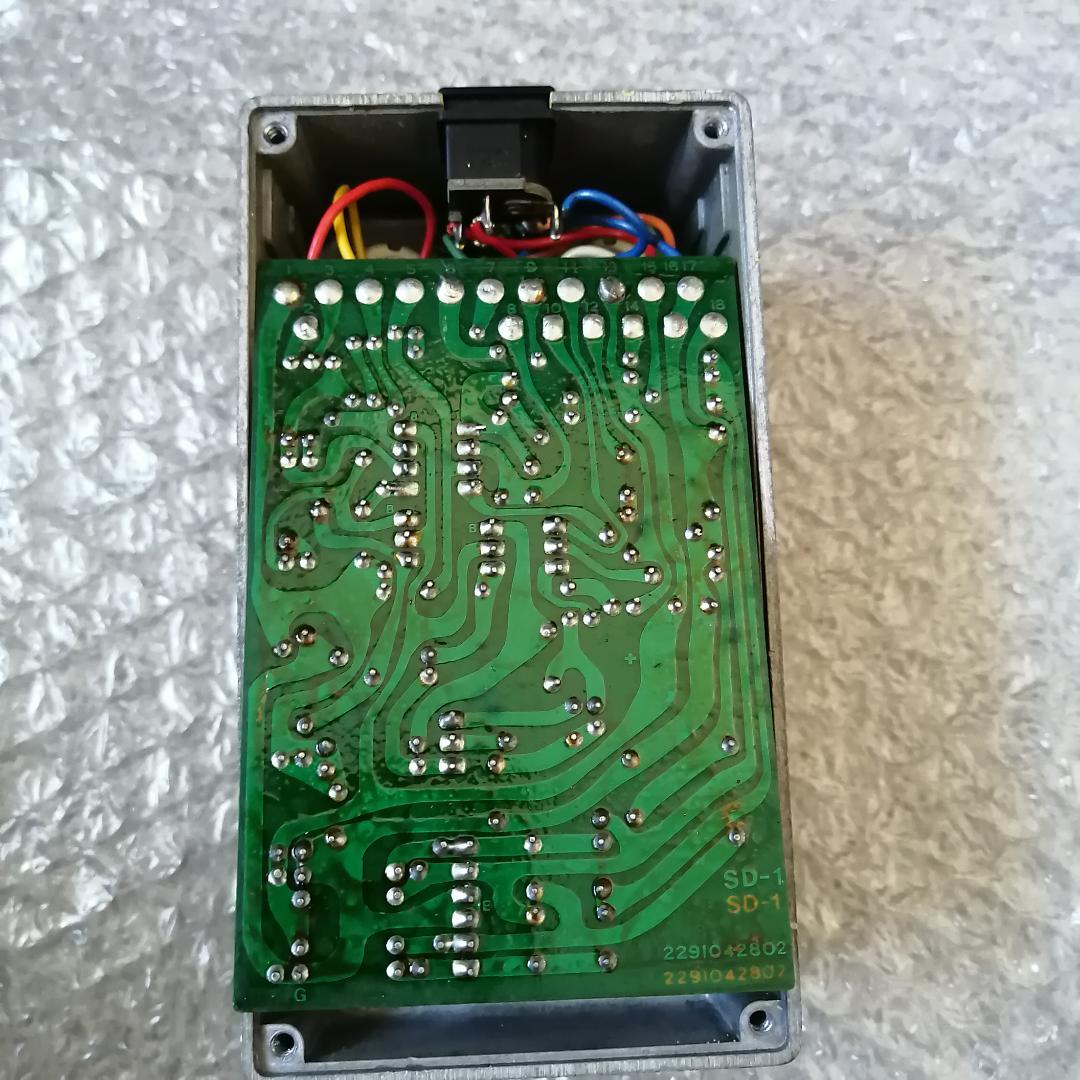 Boss SD-1 初年度 1981年10月製造 オペアンプNEC C4558C