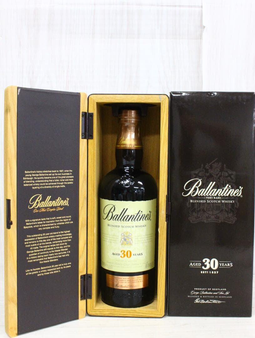 ▲未開栓/箱入り バランタイン Ballantine’s 30年 スコッチ