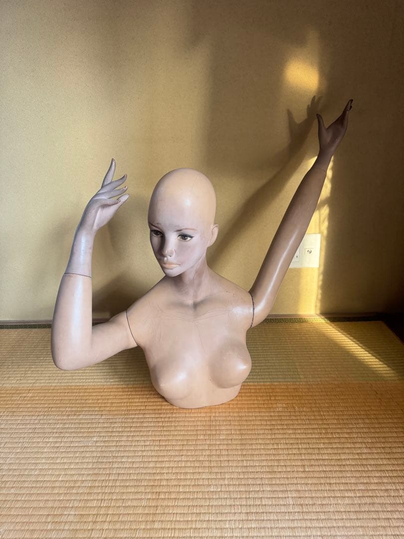 等身大 マネキン 昭和レトロ ビンテージ ディスプレイ 上半身 置物