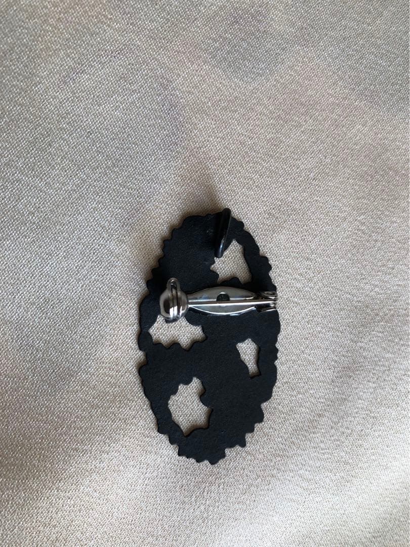 象嵌　ペンダントブローチ　透かし小判　桜