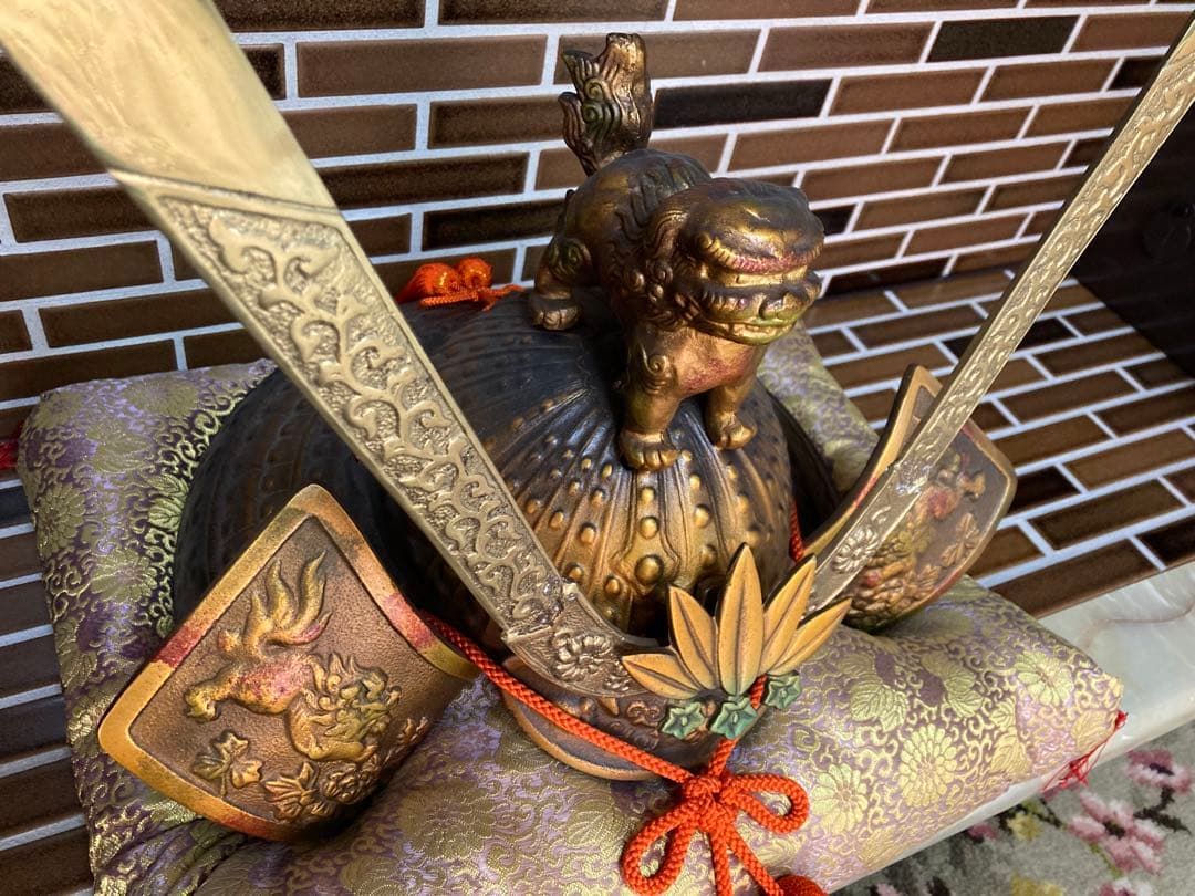 【獅子】兜 美術工芸 骨董品 アンティーク 古物