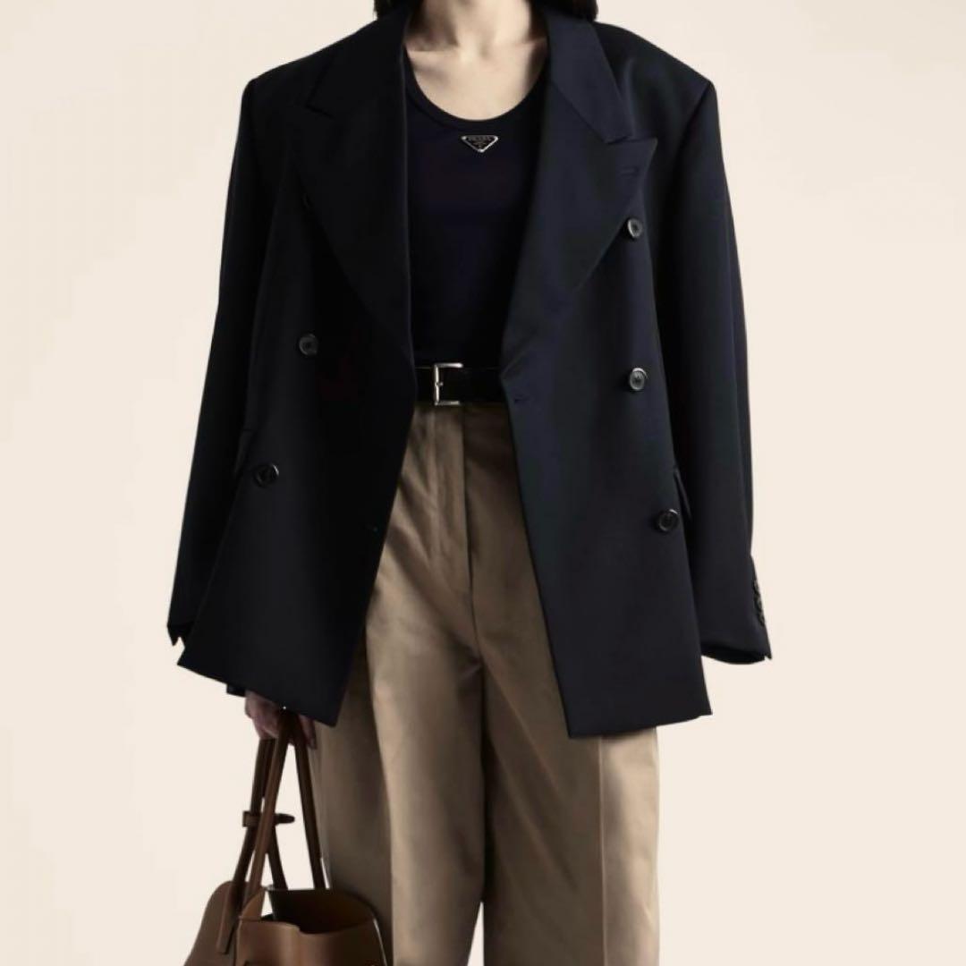 プラダ タンクトップ ブラック L タグ付き