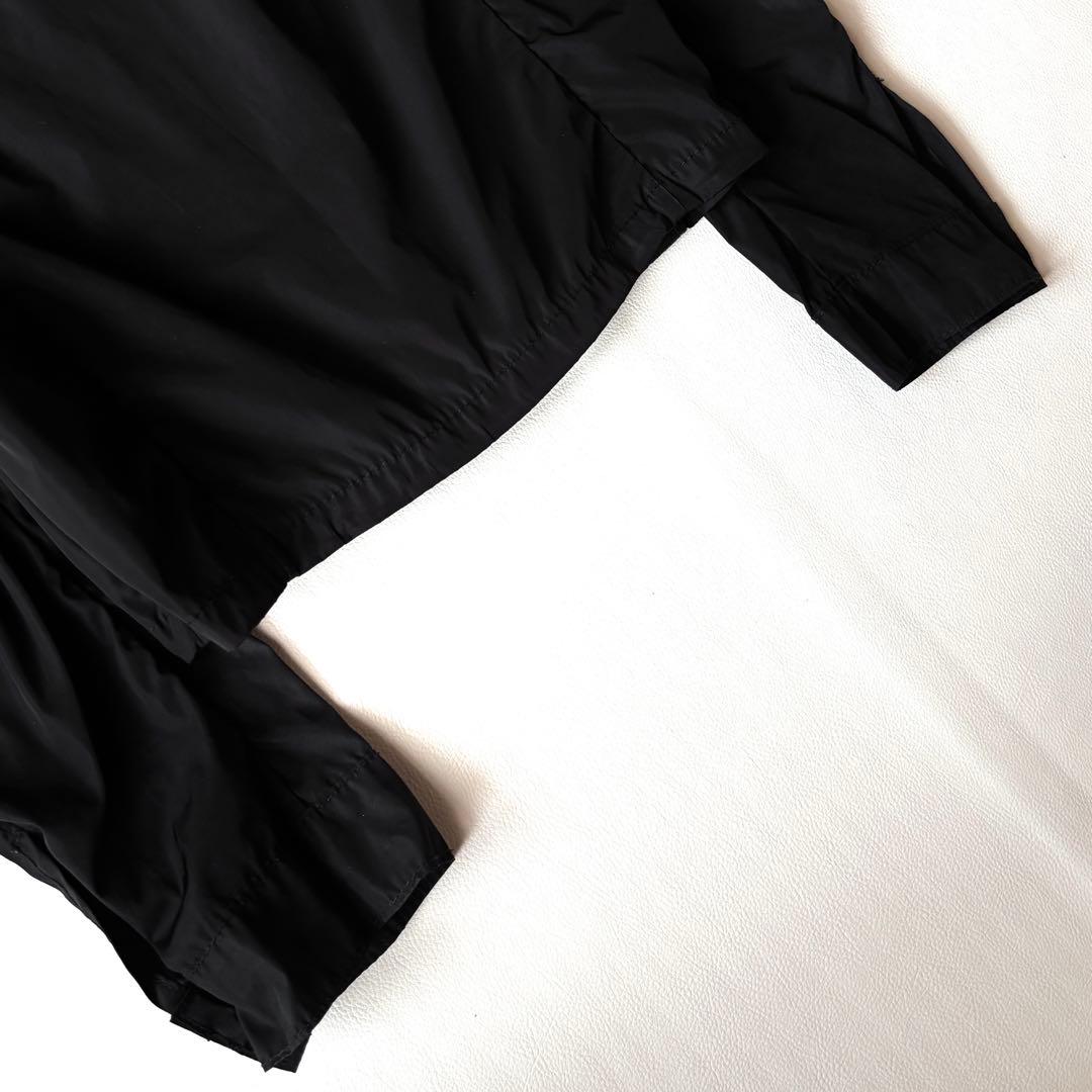 エンポリオアルマーニ　切替　ライダースジャケット　ブルゾン　ラムレザー　ブラック