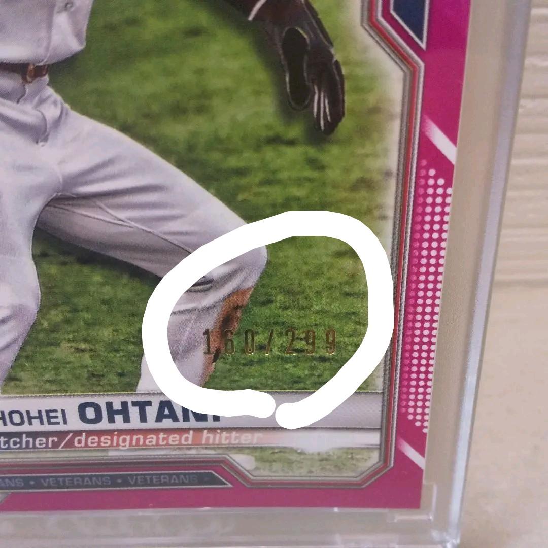 大谷翔平 299枚限定・シリアル160／299枚