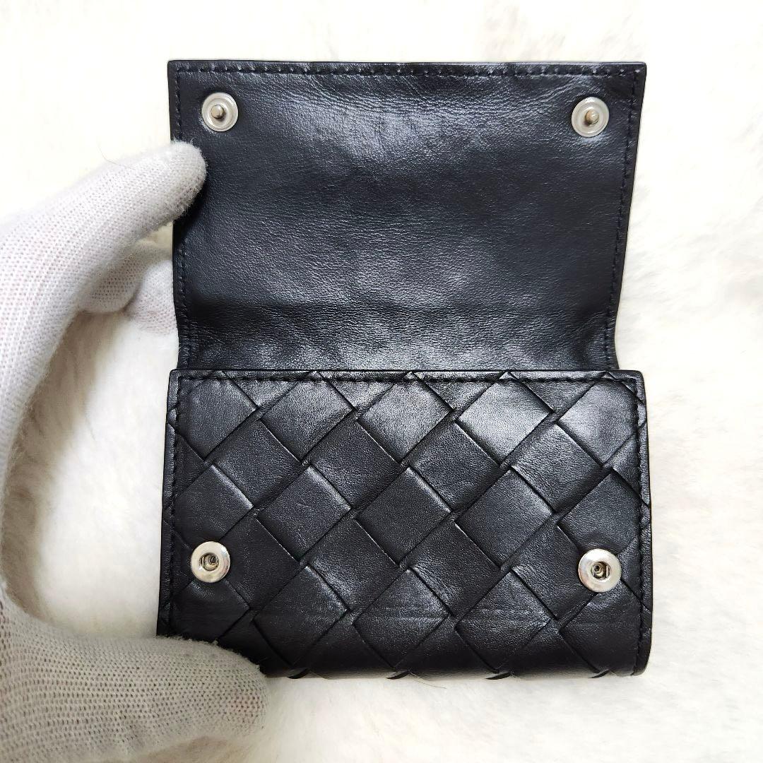 ✨極美品　付属品あり✨ボッテガ　キーケース　6連　イントレチャート　ブラック