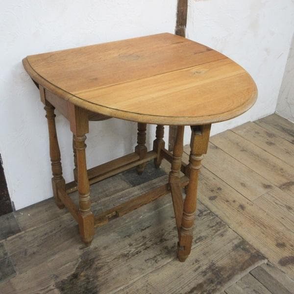 イギリス アンティーク 家具 ゲートレッグテーブル ダイニング 英国 6984d